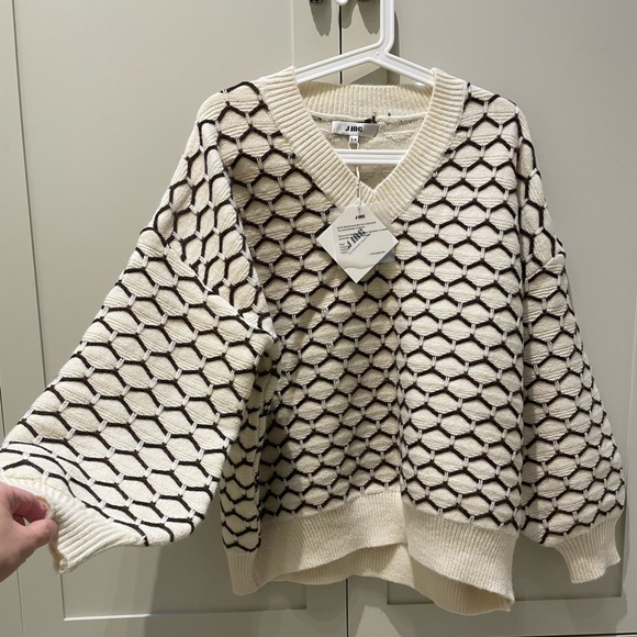 New Van Wave Mixed Sweater - S/M/ Ivory - Picture 7 of 10